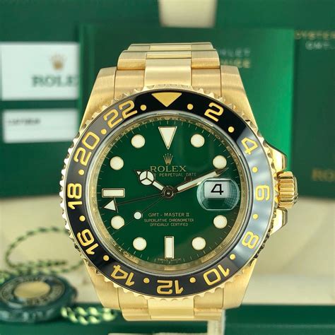 rolex gmt master 2 oro e verde|rolex gmt master watch.